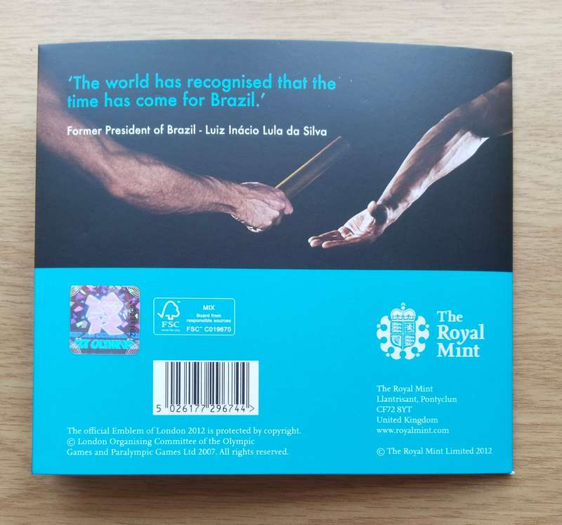 Great Britain 2012 Handover to Rio Two Pounds.