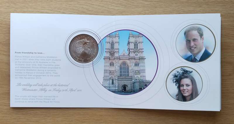 Great Britain 2011 Royal Wedding Five Pounds.