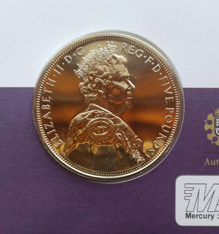 Great Britain 2012 Diamond Jubilee crown coin.