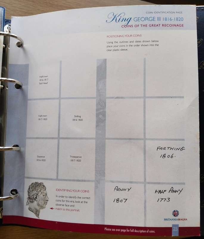 Great Britain 1816 - 1901 Coin Album.