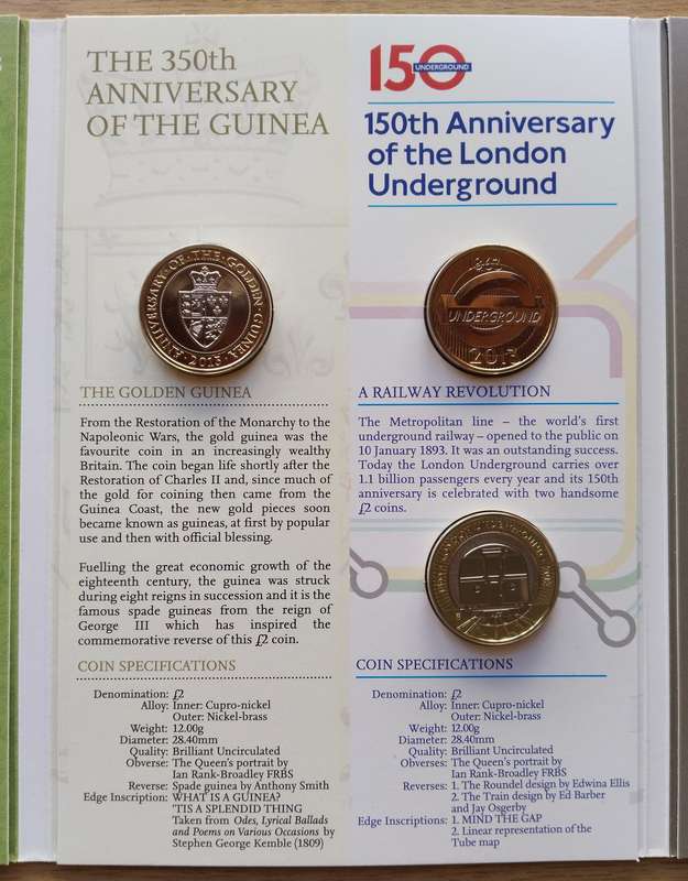 Great Britain 2013 Underground UNC PROOF Coin set. Great Collection!!
