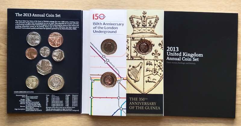 Great Britain 2013 Underground UNC PROOF Coin set. Great Collection!!