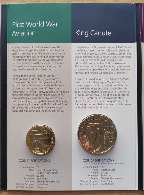 Great Britain 2017 UNC PROOF Coin set. Great Collection!!