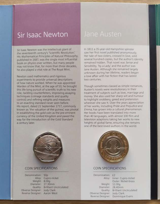 Great Britain 2017 UNC PROOF Coin set. Great Collection!!