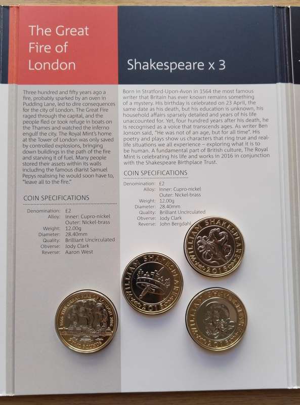 Great Britain 2016 UNC PROOF Coin set. Great Collection!!
