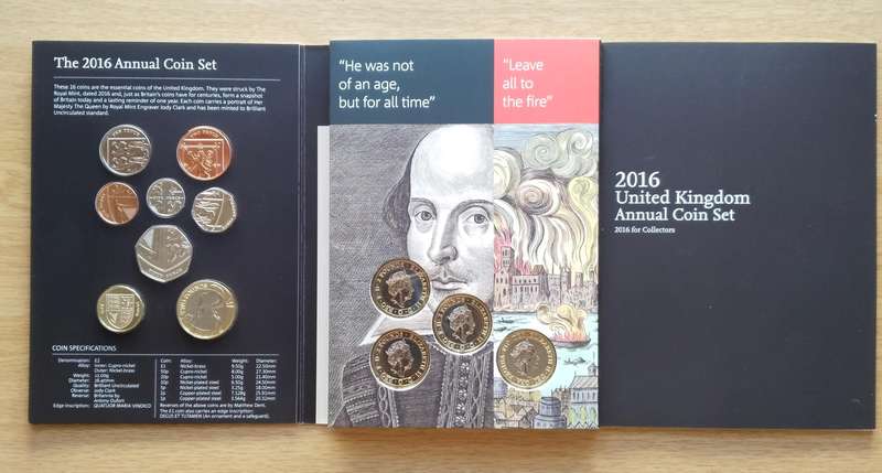 Great Britain 2016 UNC PROOF Coin set. Great Collection!!
