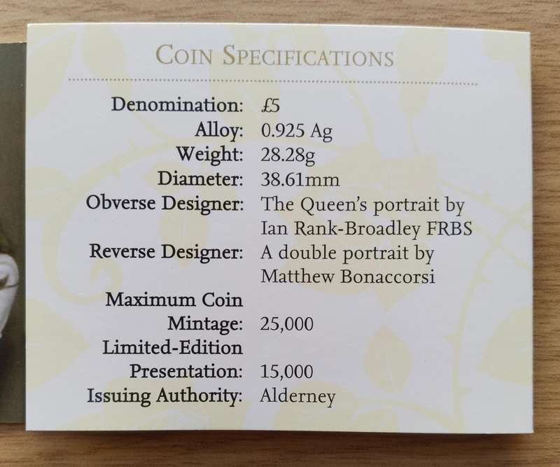 Great Britain 2010 Silver Engagement Five Pounds. 28.28 grams