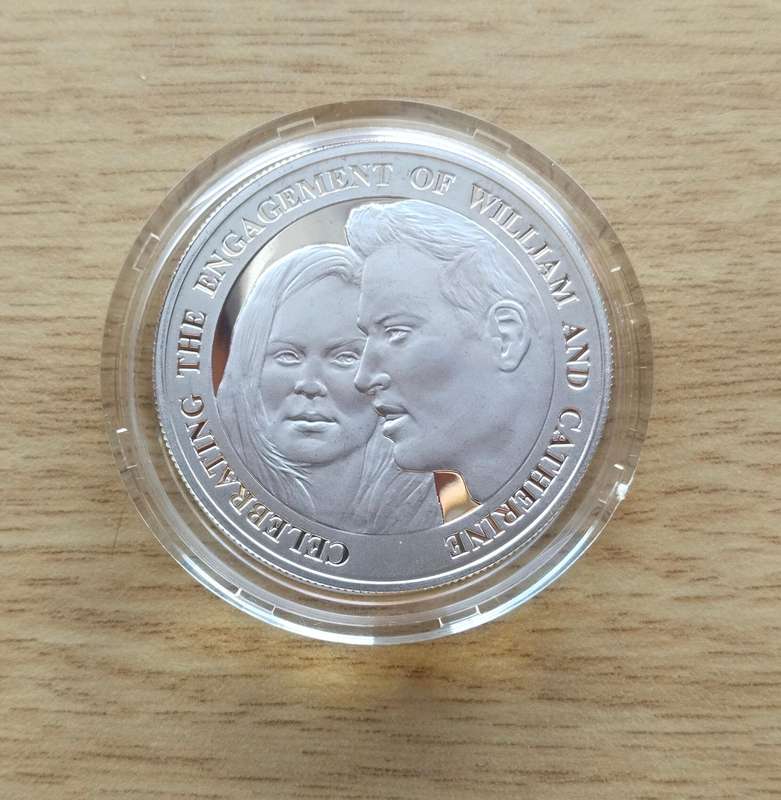 Great Britain 2010 Silver Engagement Five Pounds. 28.28 grams