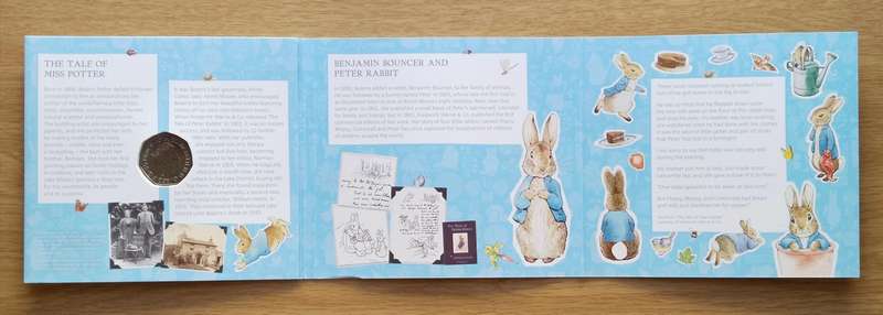 Great Britain Beatrix Potter 50 pence collection. Great set.
