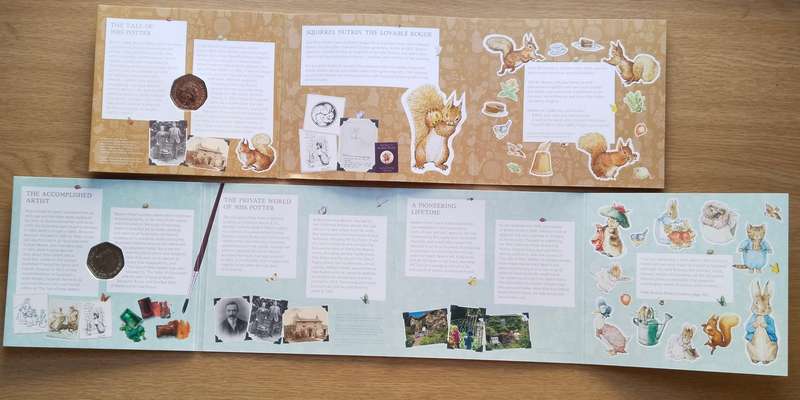 Great Britain Beatrix Potter 50 pence collection. Great set.
