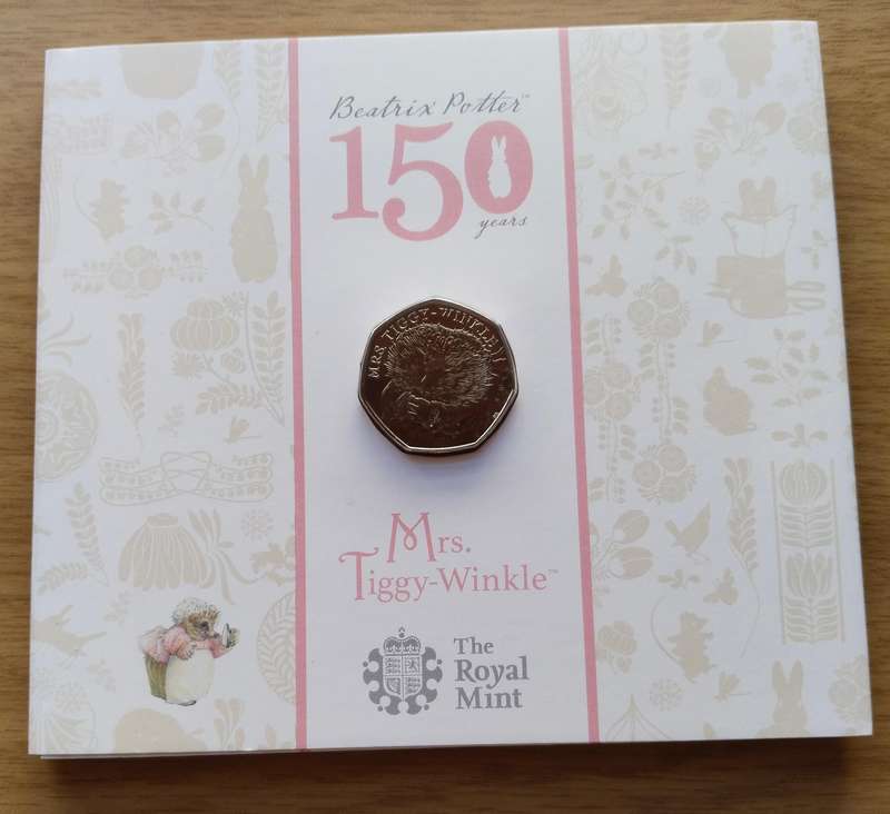 Great Britain Beatrix Potter 50 pence collection. Great set.