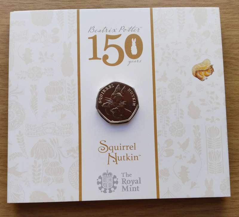 Great Britain Beatrix Potter 50 pence collection. Great set.