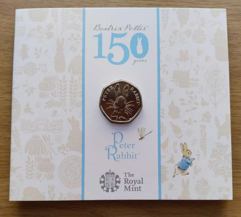 Great Britain Beatrix Potter 50 pence collection. Great set.