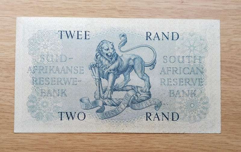 South Africa G. Rissik old R2 Bank Note. Good condition. (849)