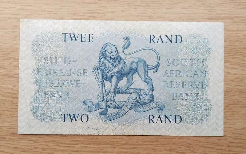South Africa G. Rissik old R2 Bank Note. (094)