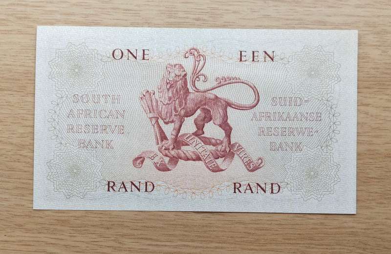 South Africa G. Rissik old R1 Bank Note. Good condition. (525)