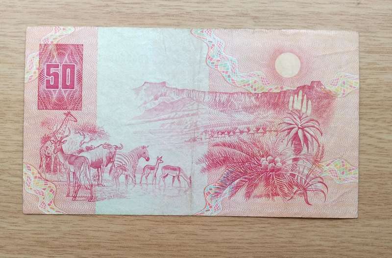 South Africa CL Stals Old R50 Bank Note. (561)
