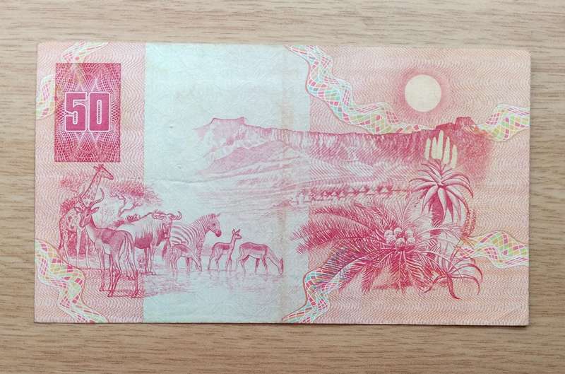South Africa CL Stals Old R50 Bank Note. (571)