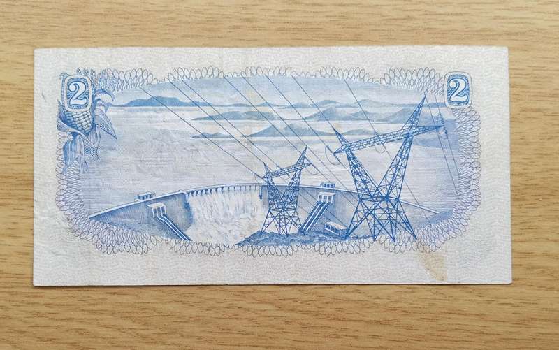 South Africa de Jongh Old R2 Bank Note. Good condition. (231)
