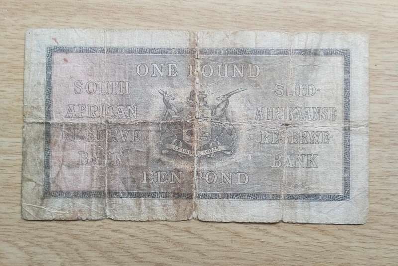 South Africa Postmus 5 November 1940 One Pound. (037)