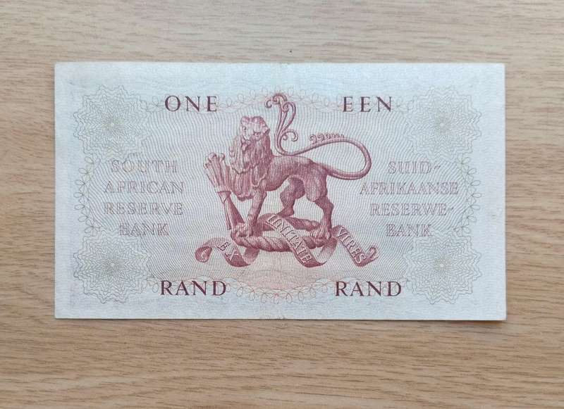 Replacement Z1 South Africa G Rissik old R1 Bank Note. Good condition. Rare note.