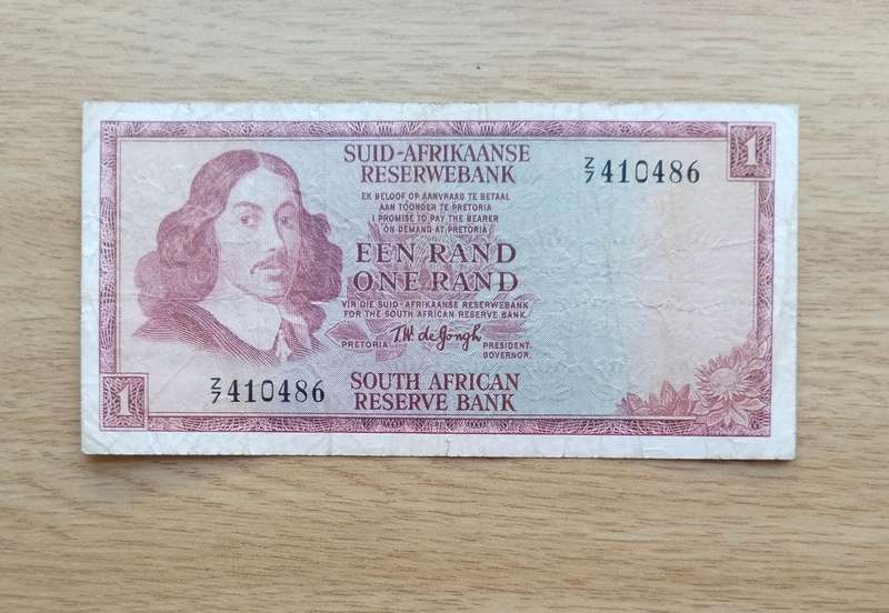 Replacement Z7 South Africa de Jongh Old R2 Bank Note. (486)