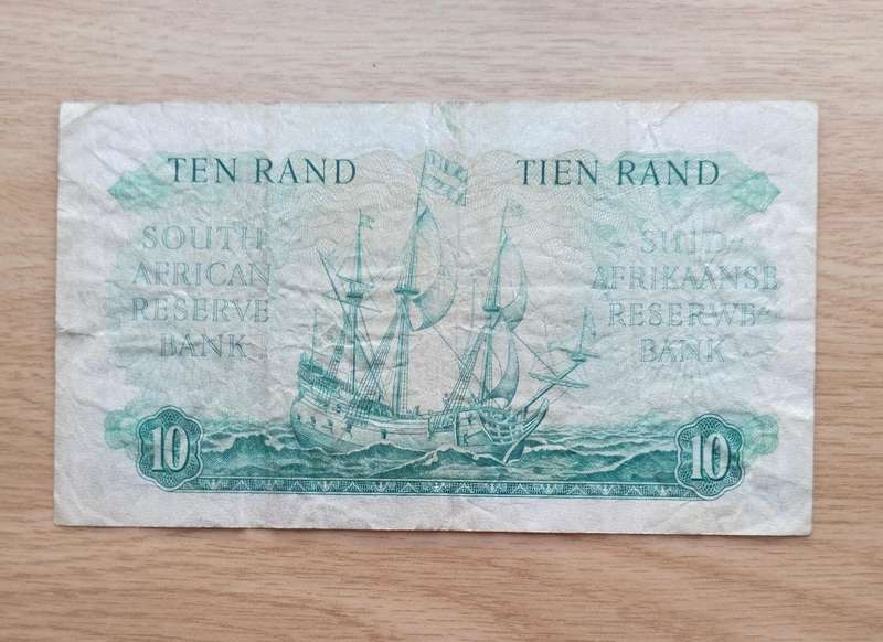 South Africa M.H. de Kock old R10 Bank Note. (522)
