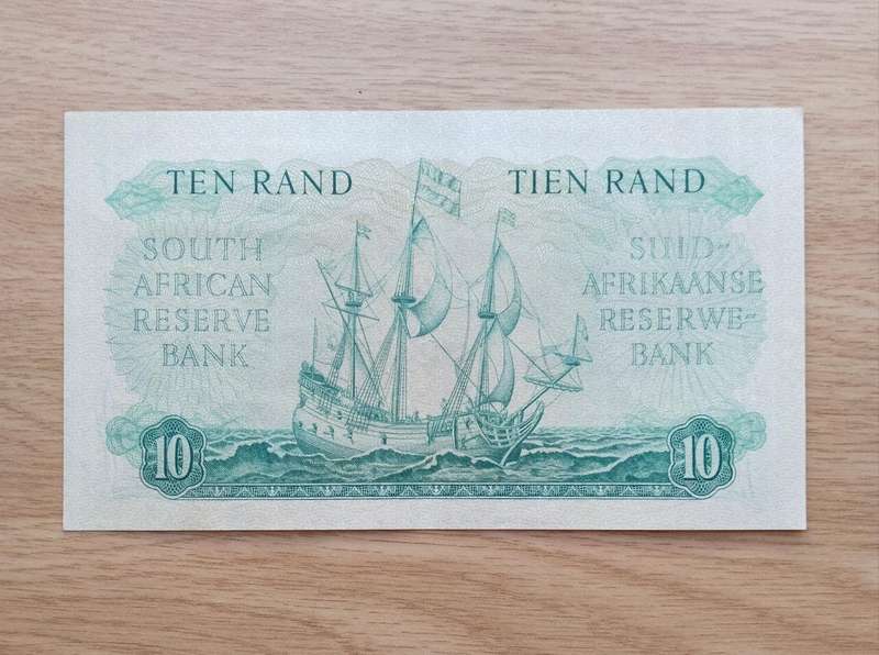 South Africa G. Rissik old R10 Bank Note. (084)