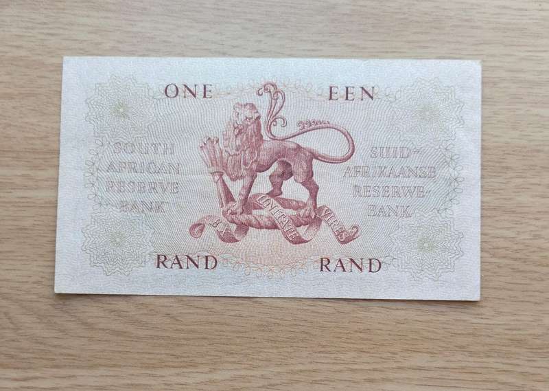 South Africa M.H. de Kock old R1 Bank Note. (664)