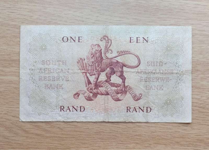 South Africa M.H. de Kock old R1 Bank Note. (568)