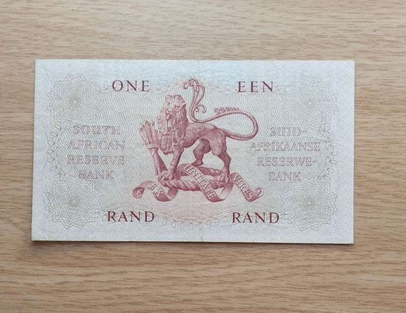 South Africa G. Rissik old R1 Bank Note. Good condition. (856)