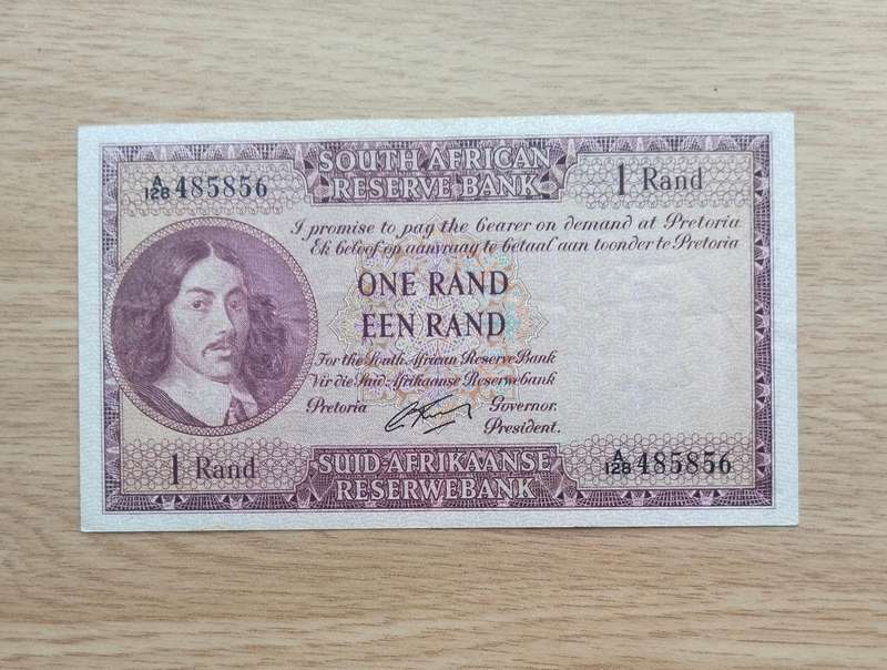 South Africa G. Rissik old R1 Bank Note. Good condition. (856)