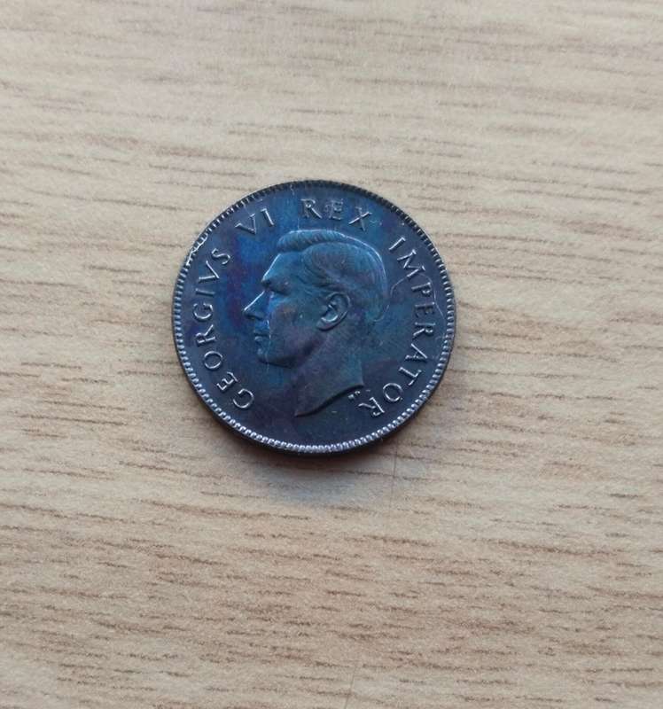 South Africa 1942 ( Black Variety) Quarter Penny.