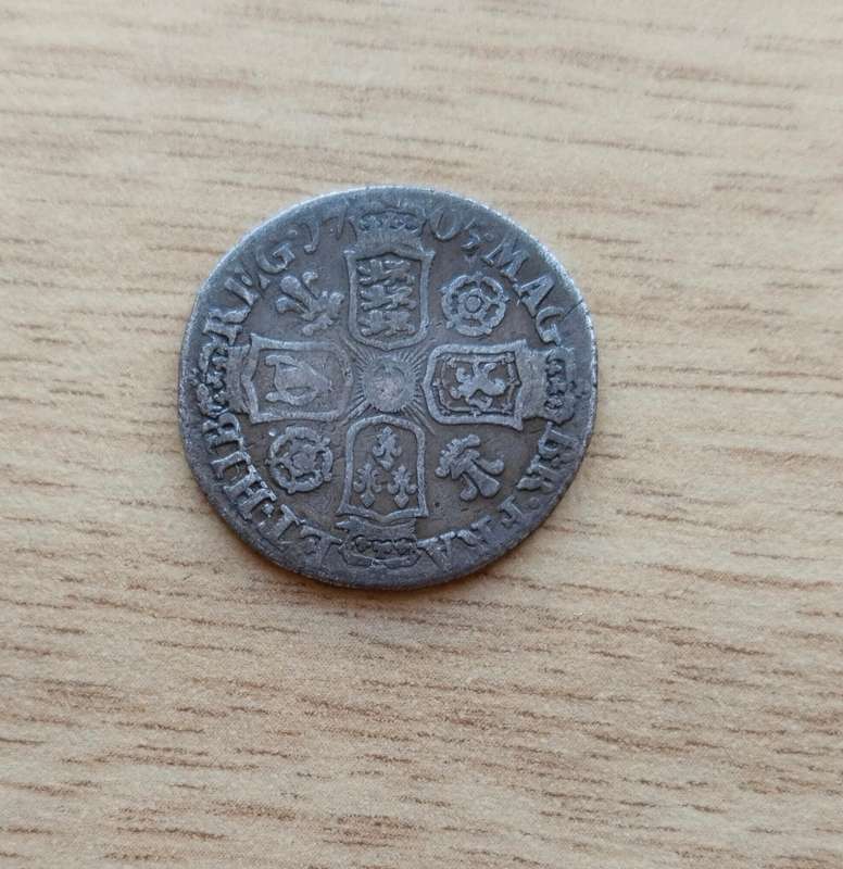 Great Britain Queen Ann 1705 Silver Sixpence. Nice coin!!