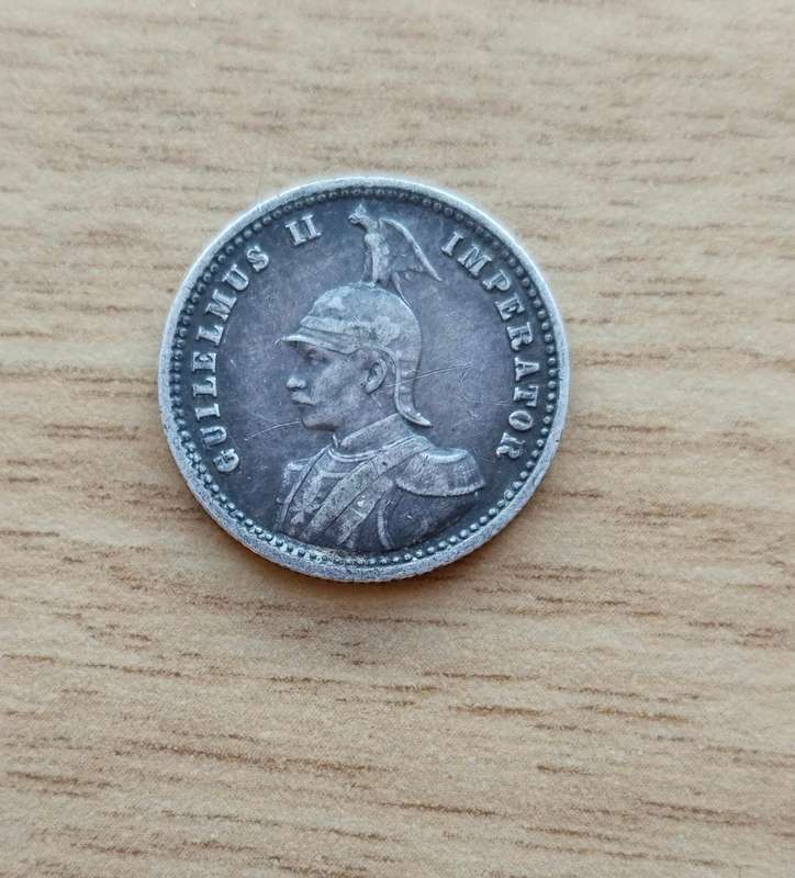 Deutsch Ostafrika 1909 A Silver 1/4 Rupie