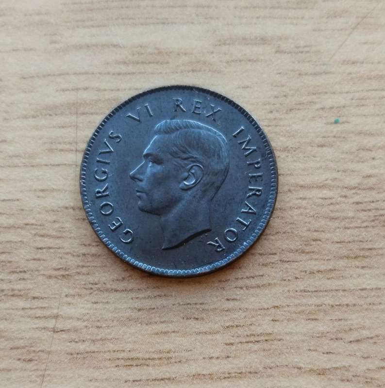 South Africa 1942 Black Variety Quarter Penny.