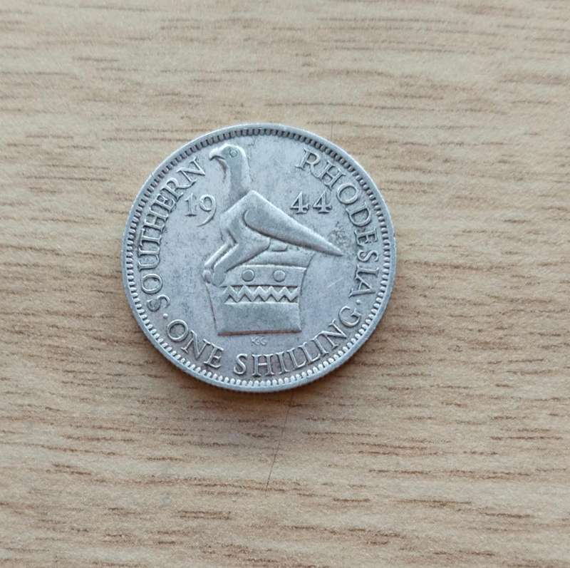 Southern Rhodesia 1944 Silver Shilling.