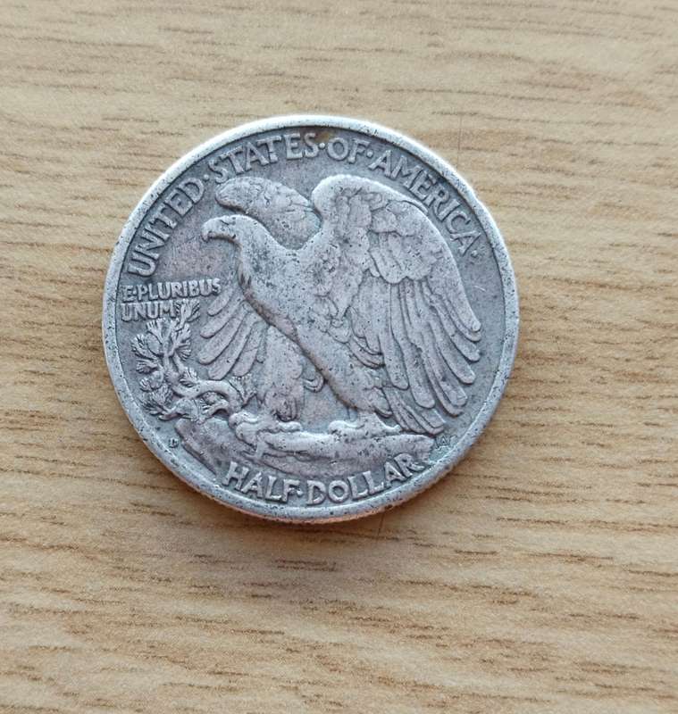 America 1941 D Silver Half Dollar.