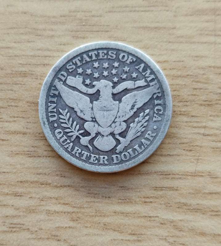 America 1895 Silver Quarter Dollar. Nice coin!!