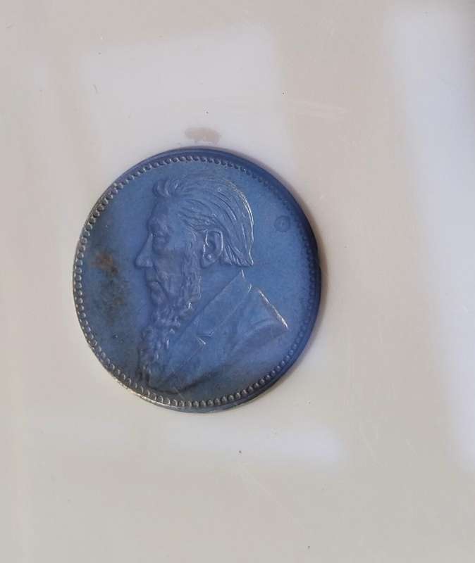 ZAR Paul Kruger 1897 NGC MS62 Silver Threepence. Nice coin!!