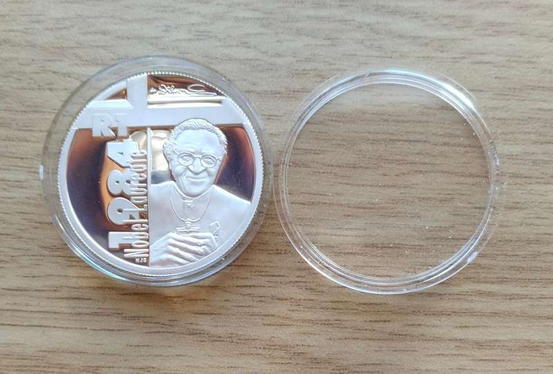 South Africa 2006 Silver Proof One Rand. Desmond Tutu.