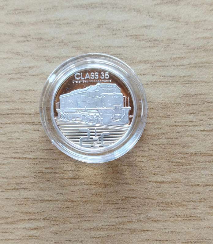 South Africa Silver Proof 2013 Trains of South Africa 2 1/2 Cents. No 617
