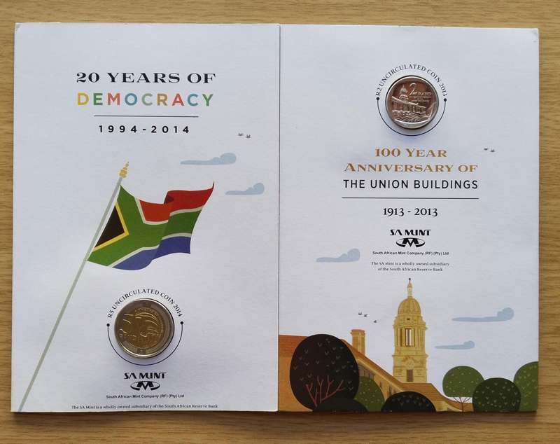 South Africa 20 Years of Democracy Coin Set.
