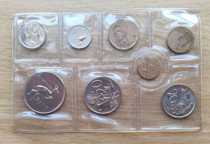 South Africa 1977 UNC Coin Set.