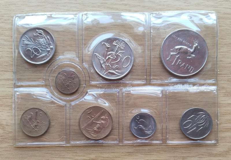South Africa 1977 UNC Coin Set.
