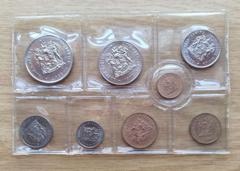 South Africa 1977 UNC Coin Set.