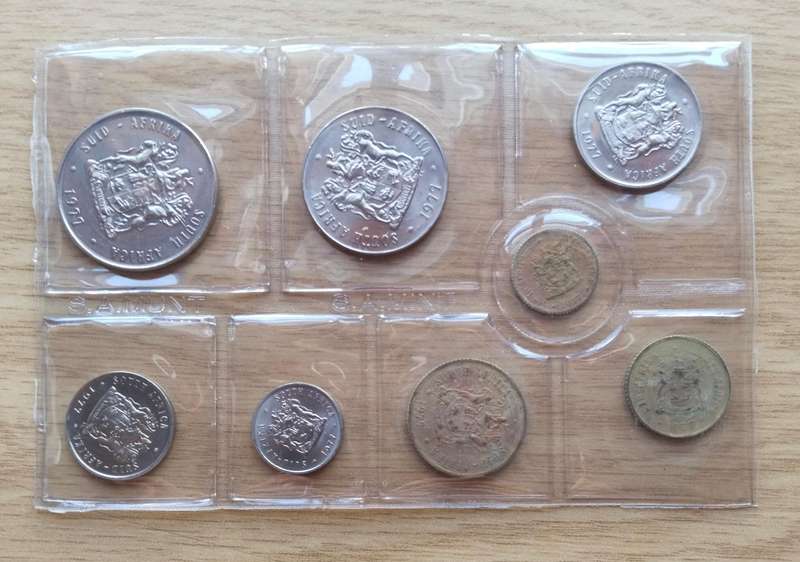 South Africa 1977 UNC Coin Set.