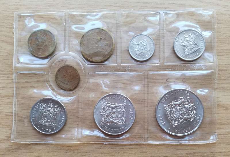 South Africa 1978 UNC Coin Set.