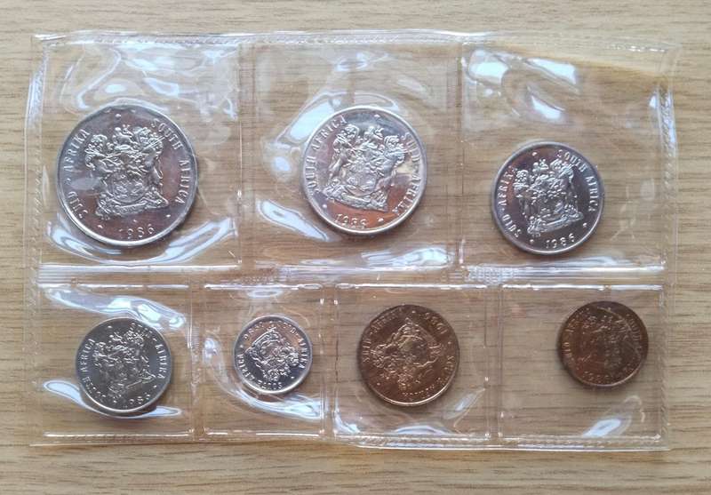 South Africa 1986 UNC Coin Set.