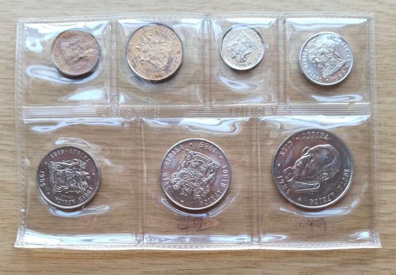 South Africa 1985 UNC Coin Set.